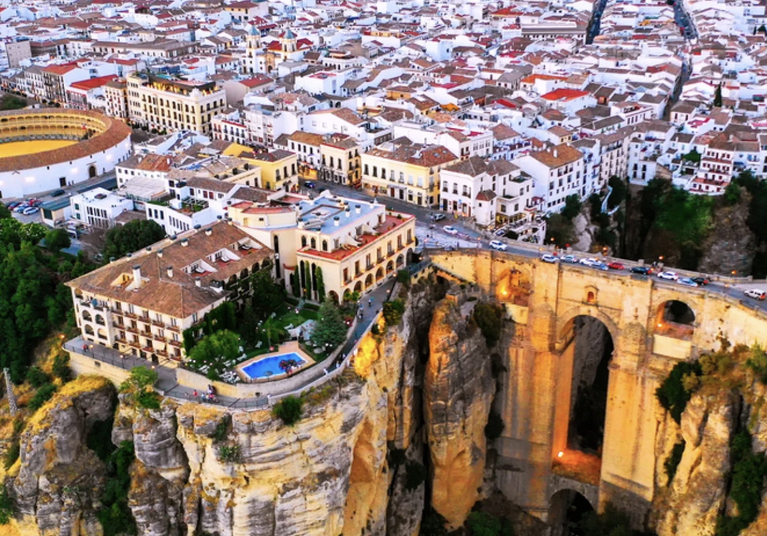 Vista aérea de Ronda, España
